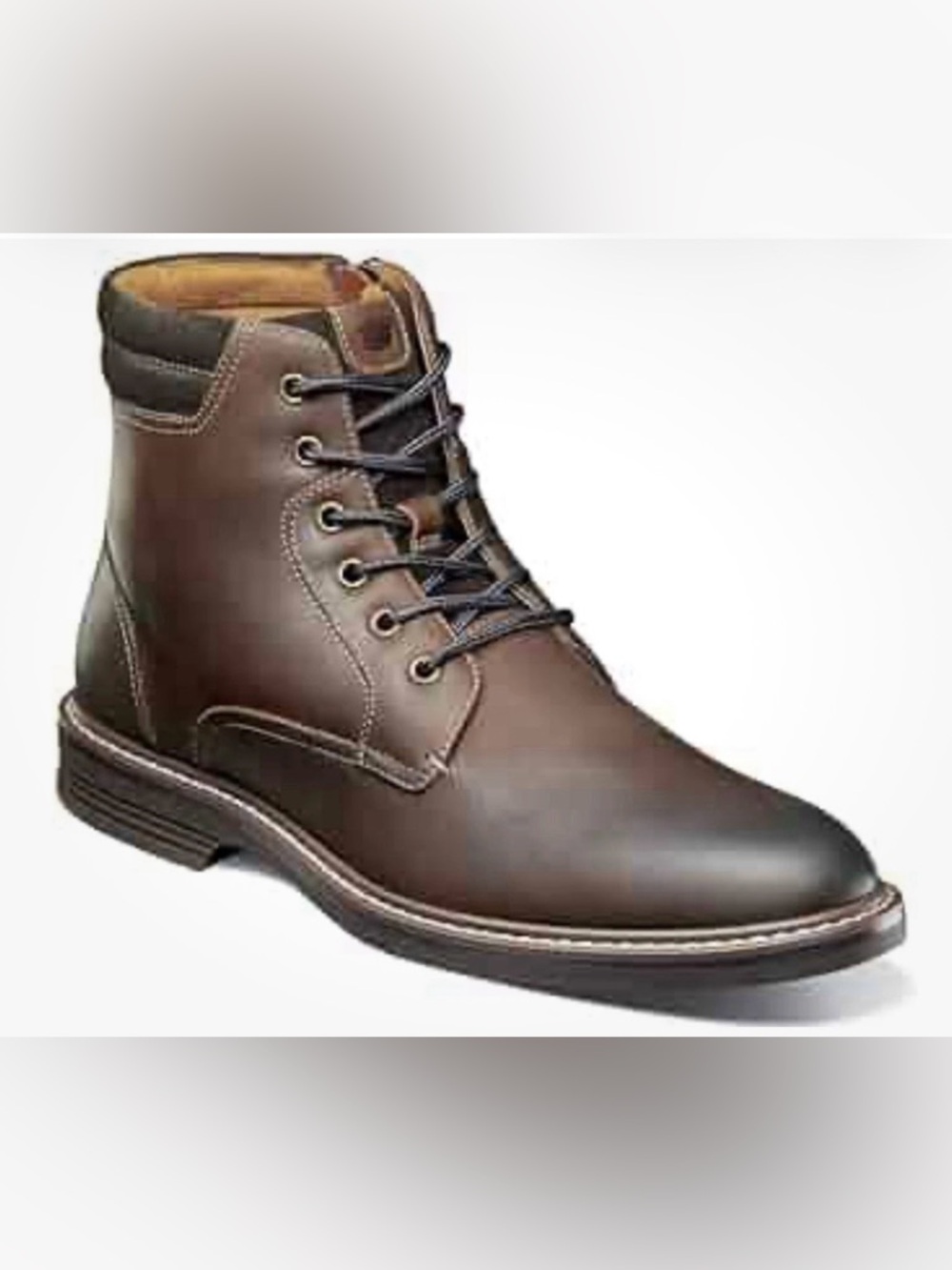 Club Room Men's Dark Brown Leather Chukka Boot